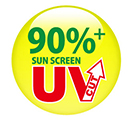 UV90％カット