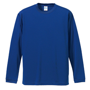 4.7オンスドライシルキータッチロングスリーブTシャツ
