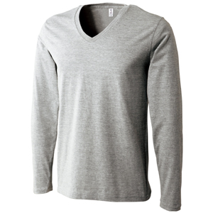 SVL-115「スリムフィットVネックロングスリーブTシャツ」